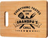 Personalized Bamboo Cutting Board Perfect Gift for Grandpa